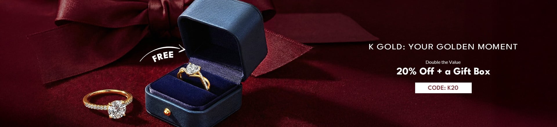 K Gold Moissanite Custom Jewellery