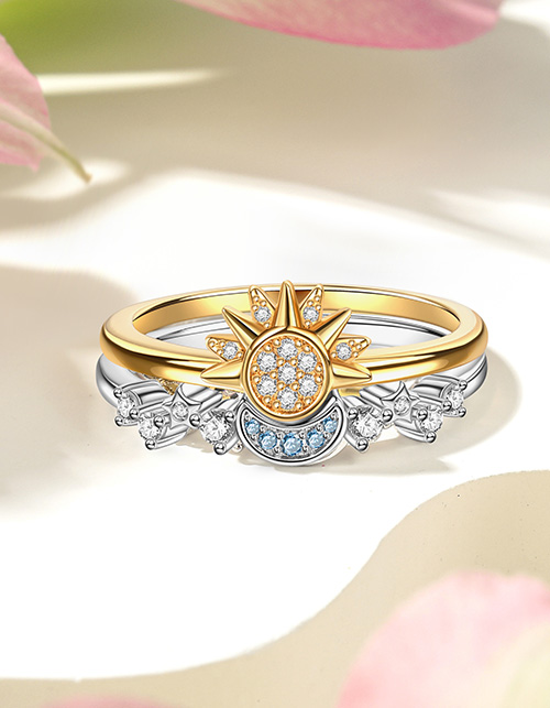 Gold Bridal Ring Set